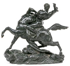 Antoine Louis Barye Theseus Slaying the Centaur Bienor Bronze