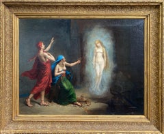 The Apparition (l'Apparition") - Large, Fine 1884 French Oil Painting