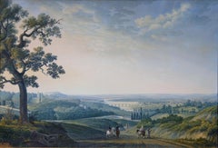 Vista de los alrededores de Saint Cloud desde Meudon, cerca de París (Francia)