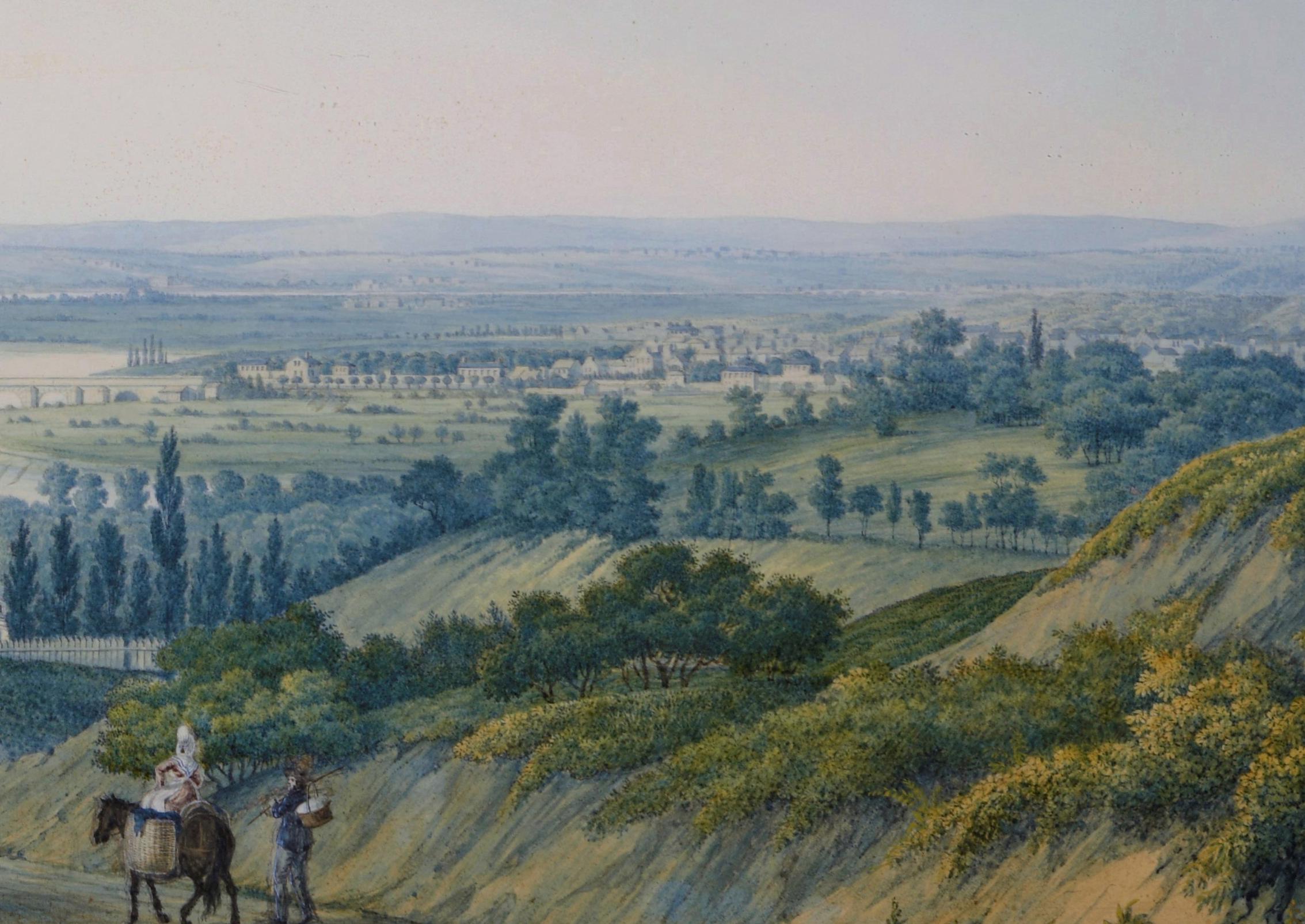 Blick auf die Umgebung von Saint-Cloud von Meudon bei Paris in Frankreich im Angebot 1