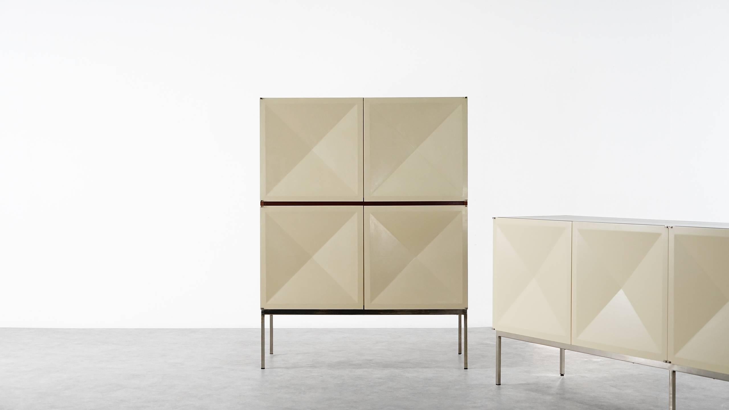 Mid-20th Century Antoine Philippon and Jacqueline Lecoq Sideboard, High Board, 1964 for Behr