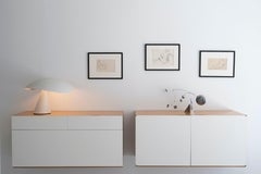 Antoine PHILIPPON & Jacqueline LECOQ  Elegant Pair of Hanging Sideboards