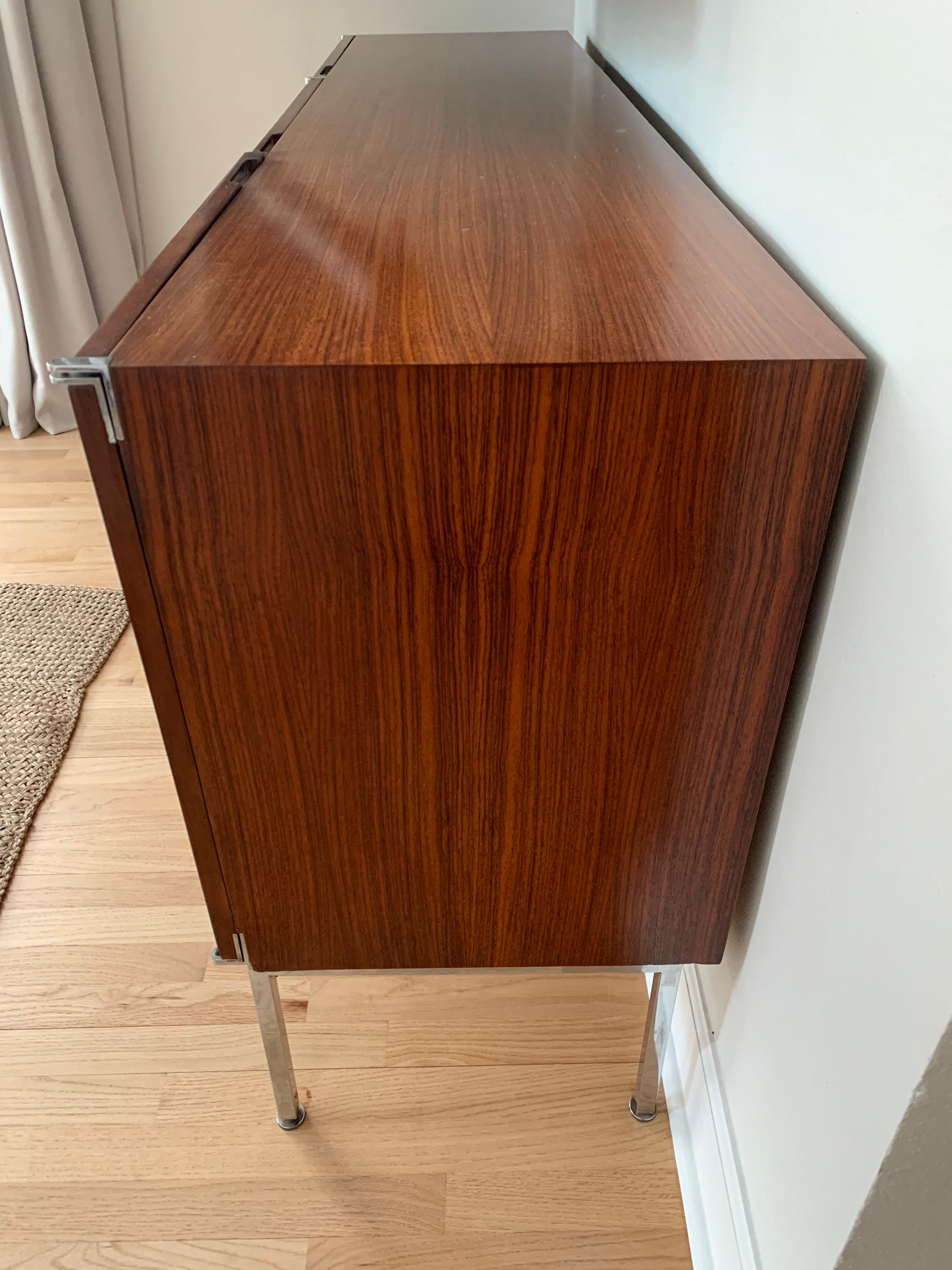 Mid-Century Modern Antoine Philippon & Jacqueline Lecoq Rosewood Credenza Sideboard for Behr, 1960s