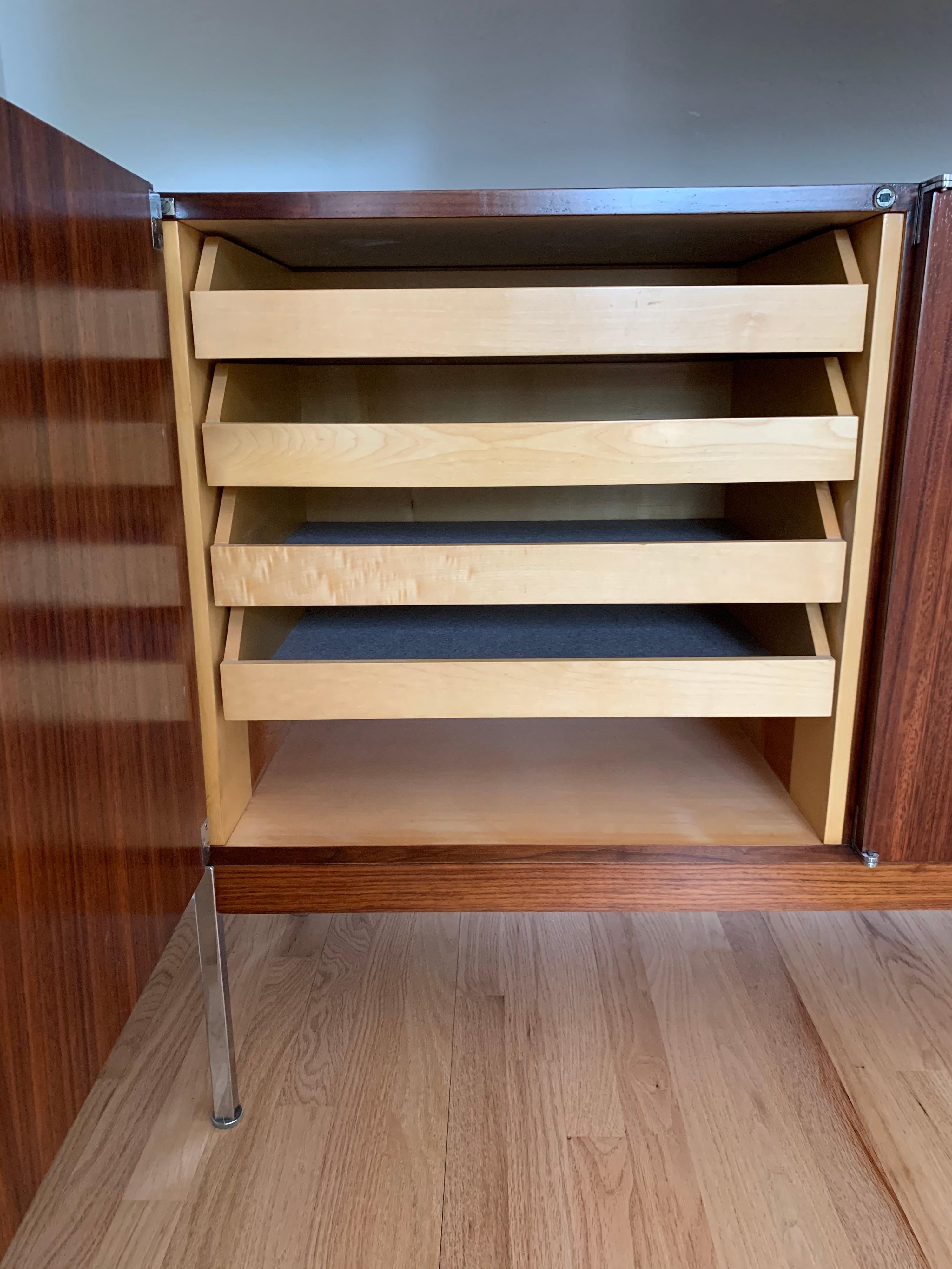 20th Century Antoine Philippon & Jacqueline Lecoq Rosewood Credenza Sideboard for Behr, 1960s