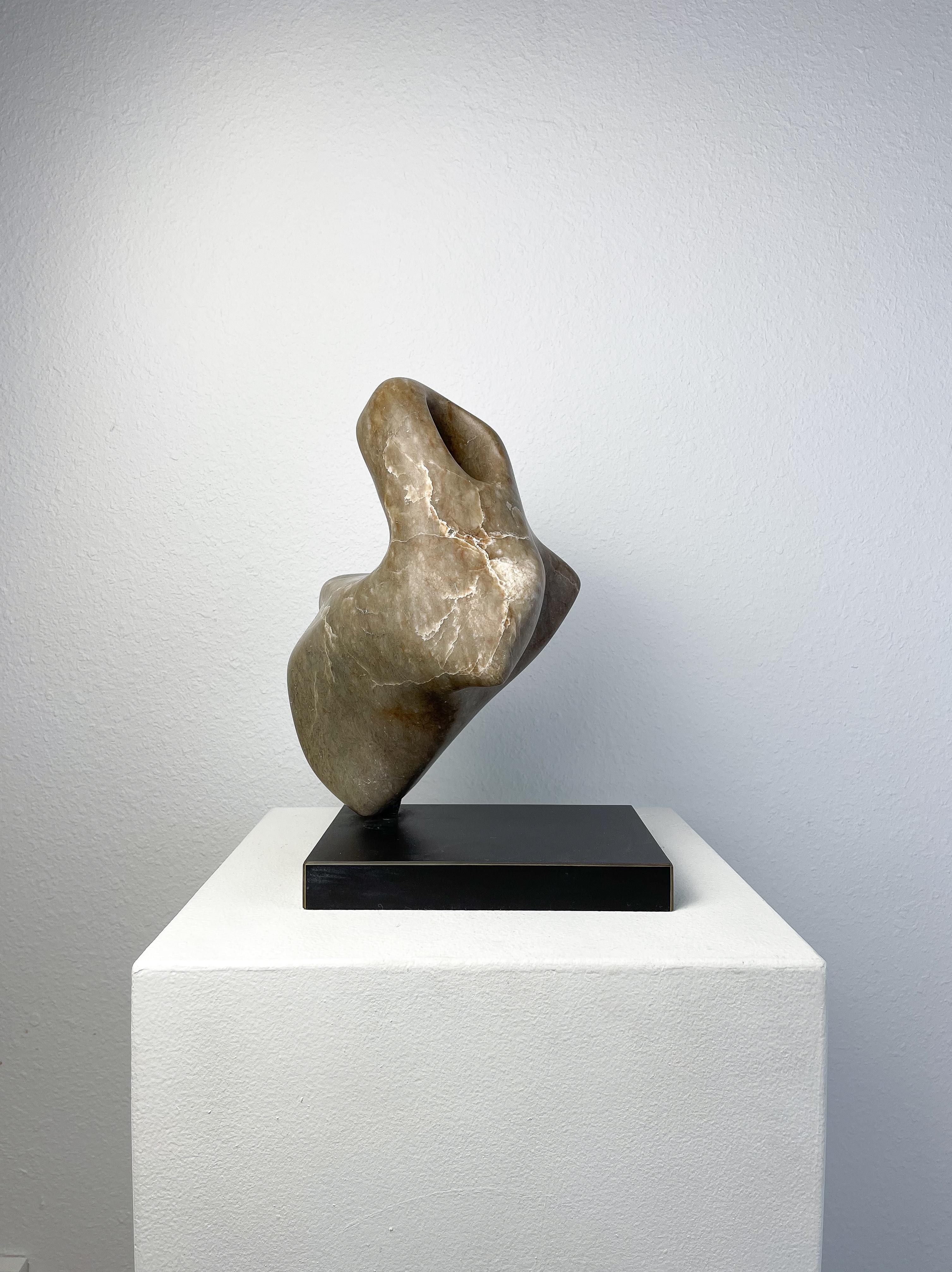Rare marble sculpture by Antoine Poncet which includes great ephemera from artist to client in the U.S. Included with Sculpture is a signed personal letter from Antoine Poncet, Book and his business card all dated 1970. 

Poncet is a Swiss artist