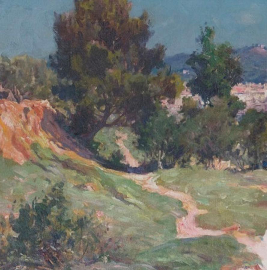 Ansicht der Stadt Martigues, Frankreich – Ölgemälde des französischen Impressionismus, 1918 im Angebot 2