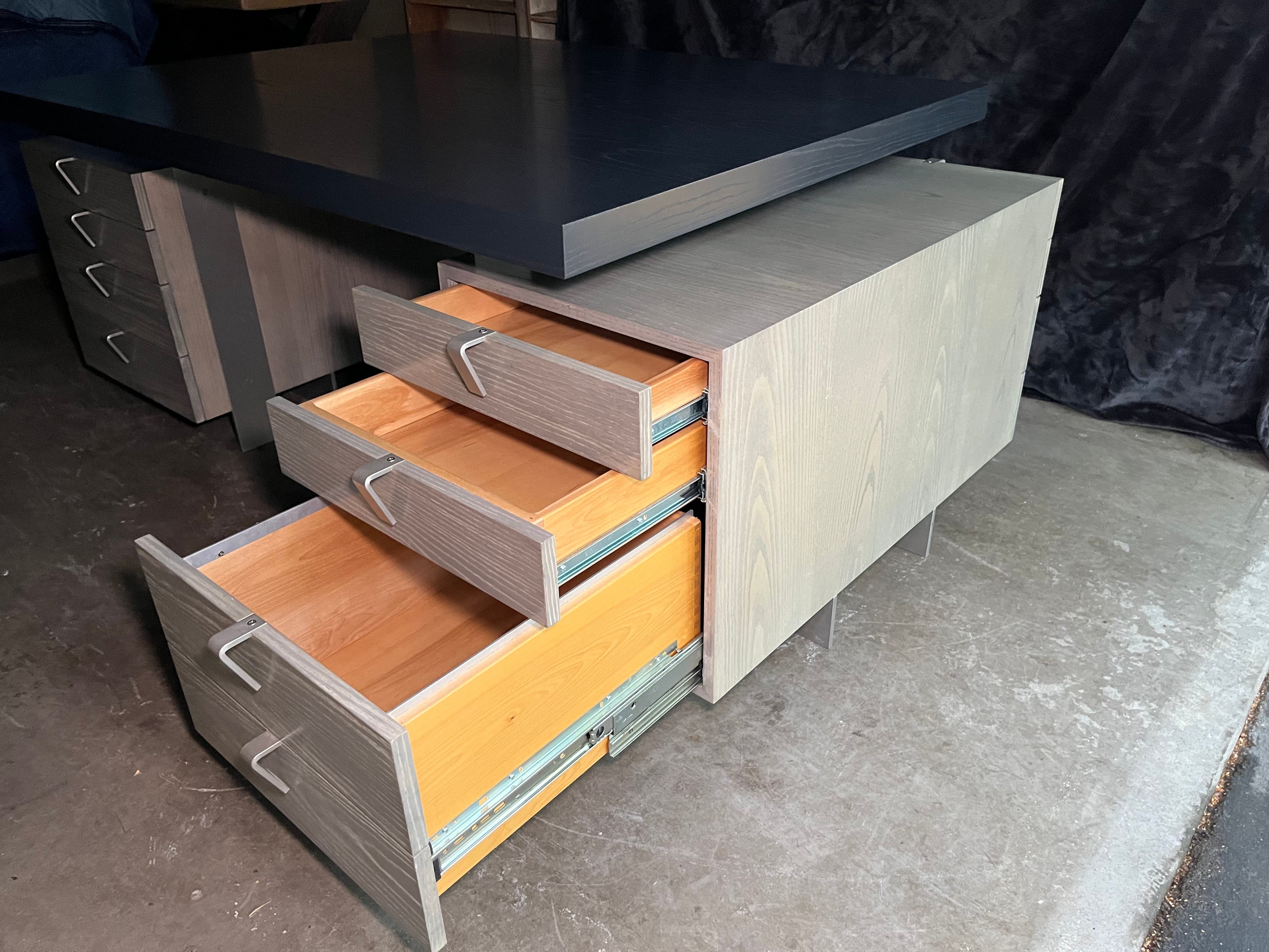 Contemporary Antoine Proulx Executive Partners Desk For Sale