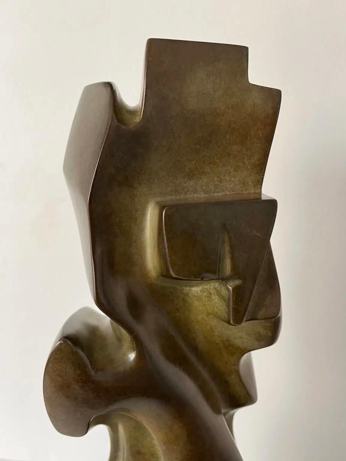 April by Antoine Vidal - Bronze sculpture, organic forms, totem en vente 10