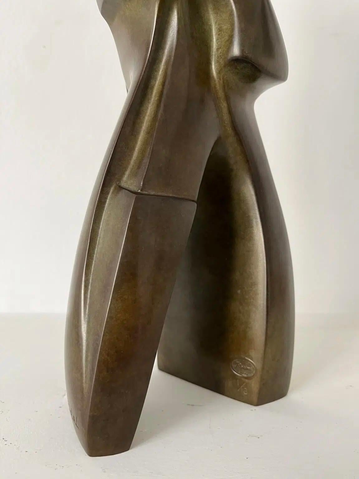 April by Antoine Vidal - Bronze sculpture, organic forms, totem en vente 12
