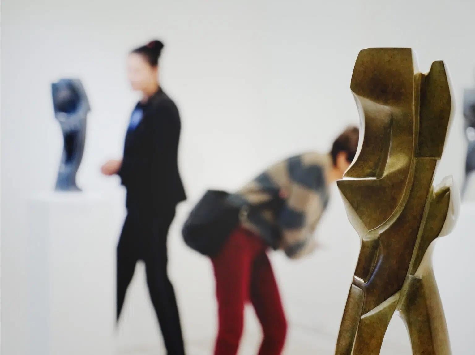 April by Antoine Vidal - Bronze sculpture, organic forms, totem en vente 13