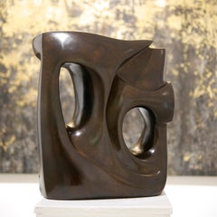 Brooklyn de Antoine Vidal - escultura abstracta de bronce, cuadrada