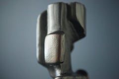 Eros by Antoine Vidal - abstract bronze sculpture, vertical