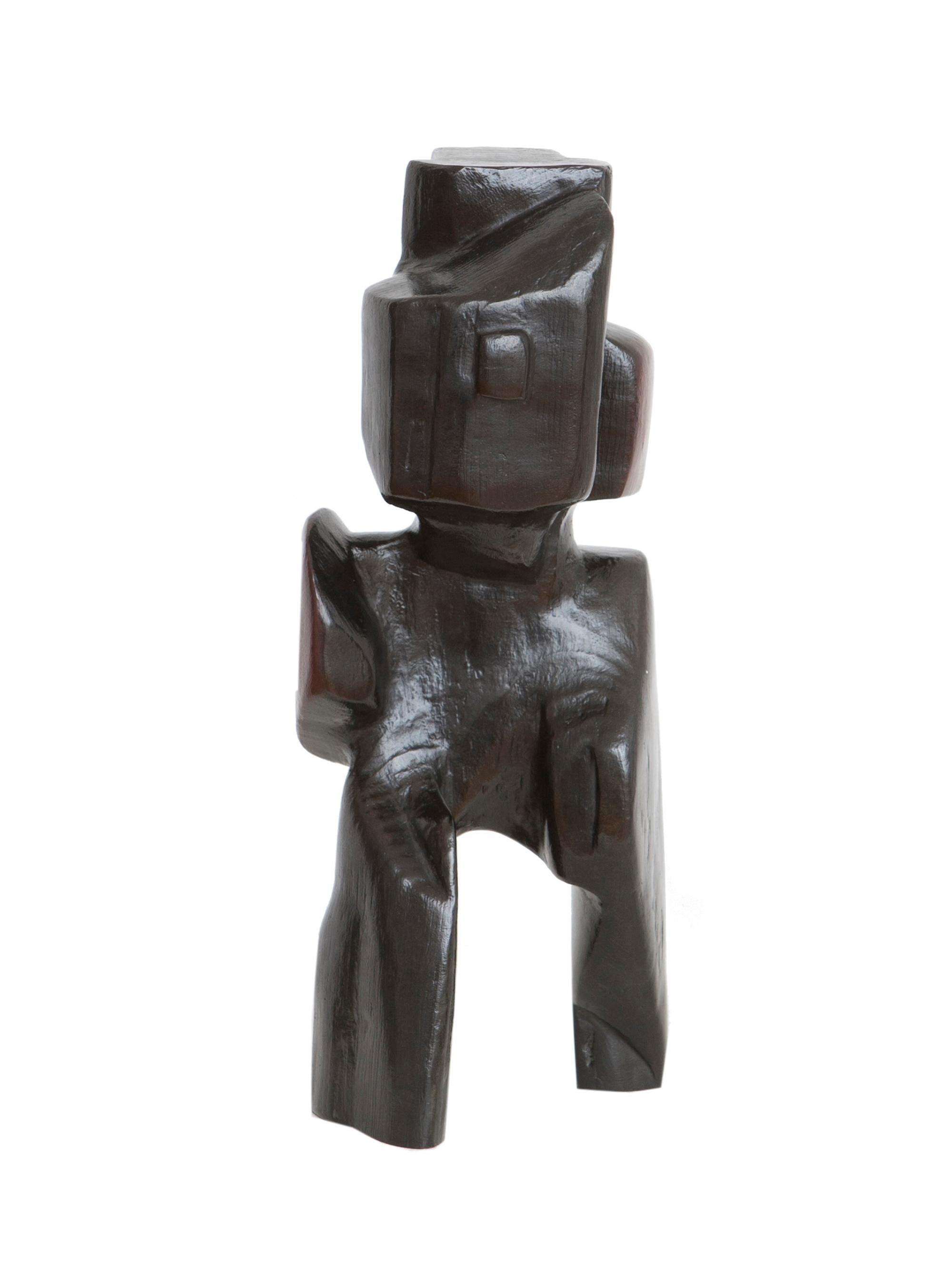Eros is an abstract bronze sculpture by French artist Antoine Vidal. Vidal's works in bronze, very often marked by a verticality with totemic accents, reflect an aesthetic pursuit focused on the elegance of lines and forms, and where light plays a