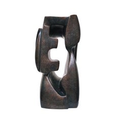 Antoine Vidal - The Listener by Antoine Vidal - abstract bronze sculpture, vertical The Listener by Antoine Vidal - abstract bronze sculpture, vertical