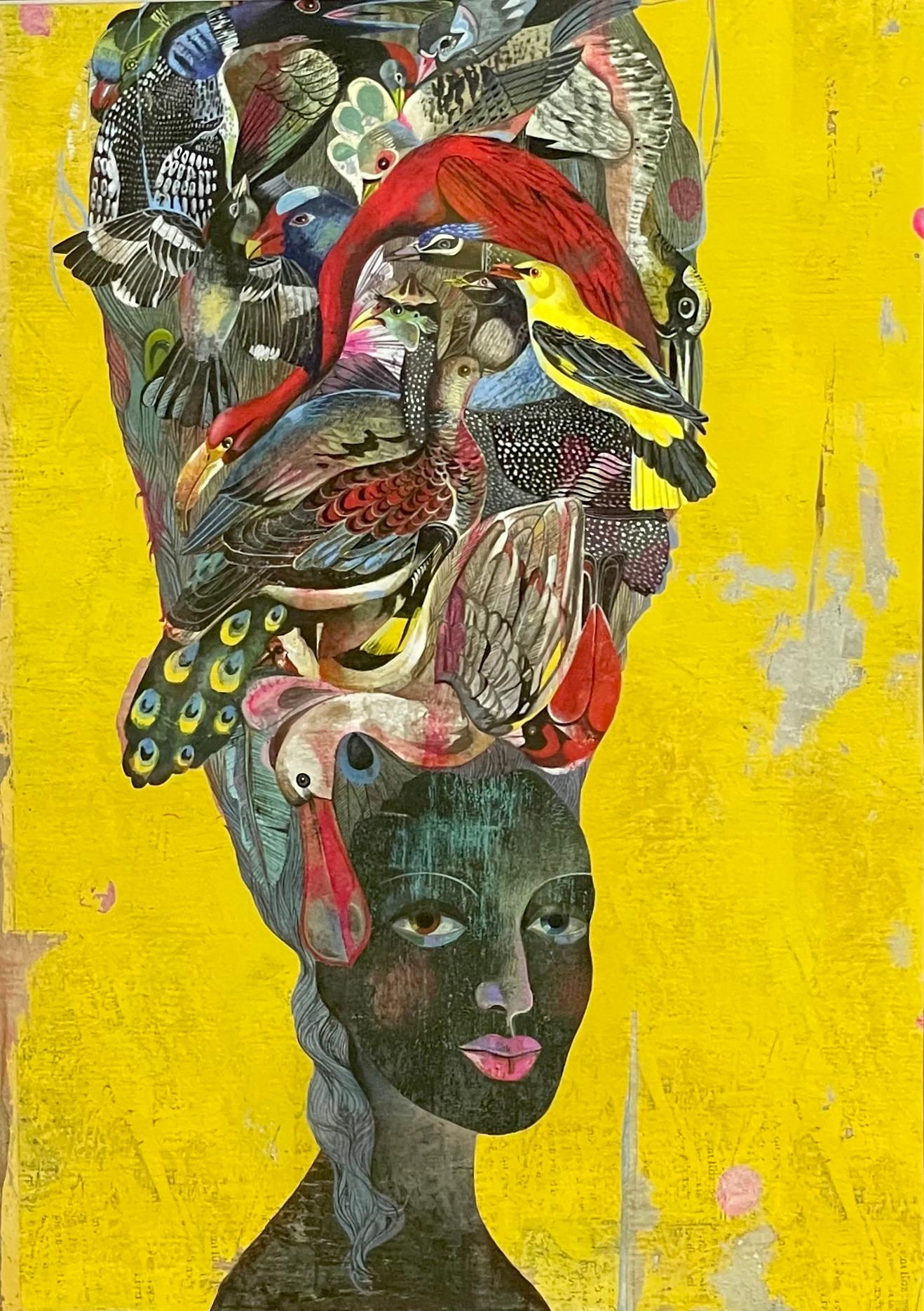 Antoinette Birds, Stampa a pigmenti Olaf Hajek In condizioni ottime in vendita a Munich, DE