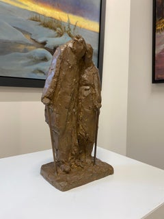 Paar - Bronzeskulptur von 2 Personen aus dem 21.