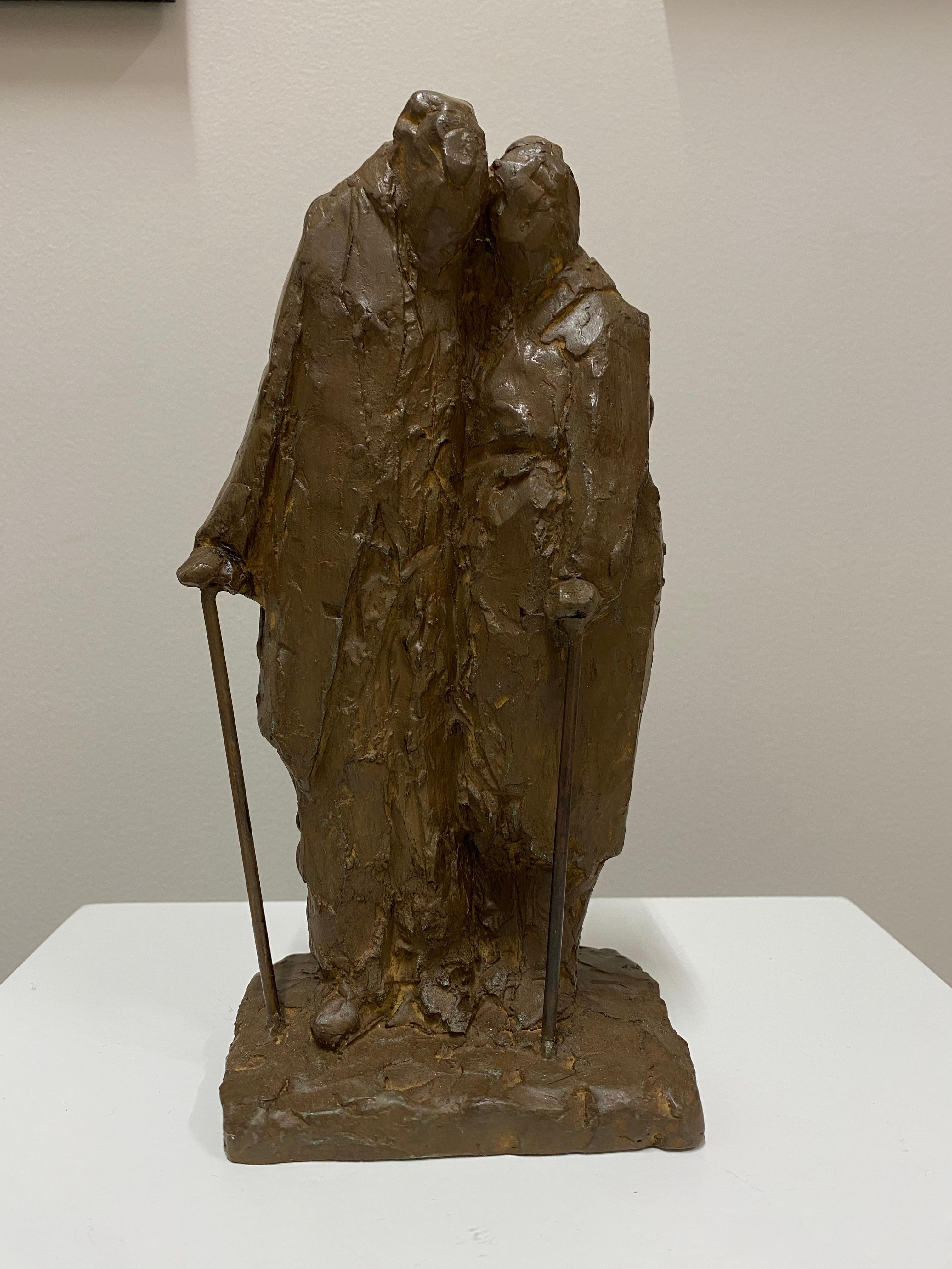 Couple - 21st Century bronze sculpture of 2 People
