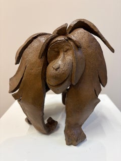Forest Ape I - 21st Century bronze sculpture of a Orangutan