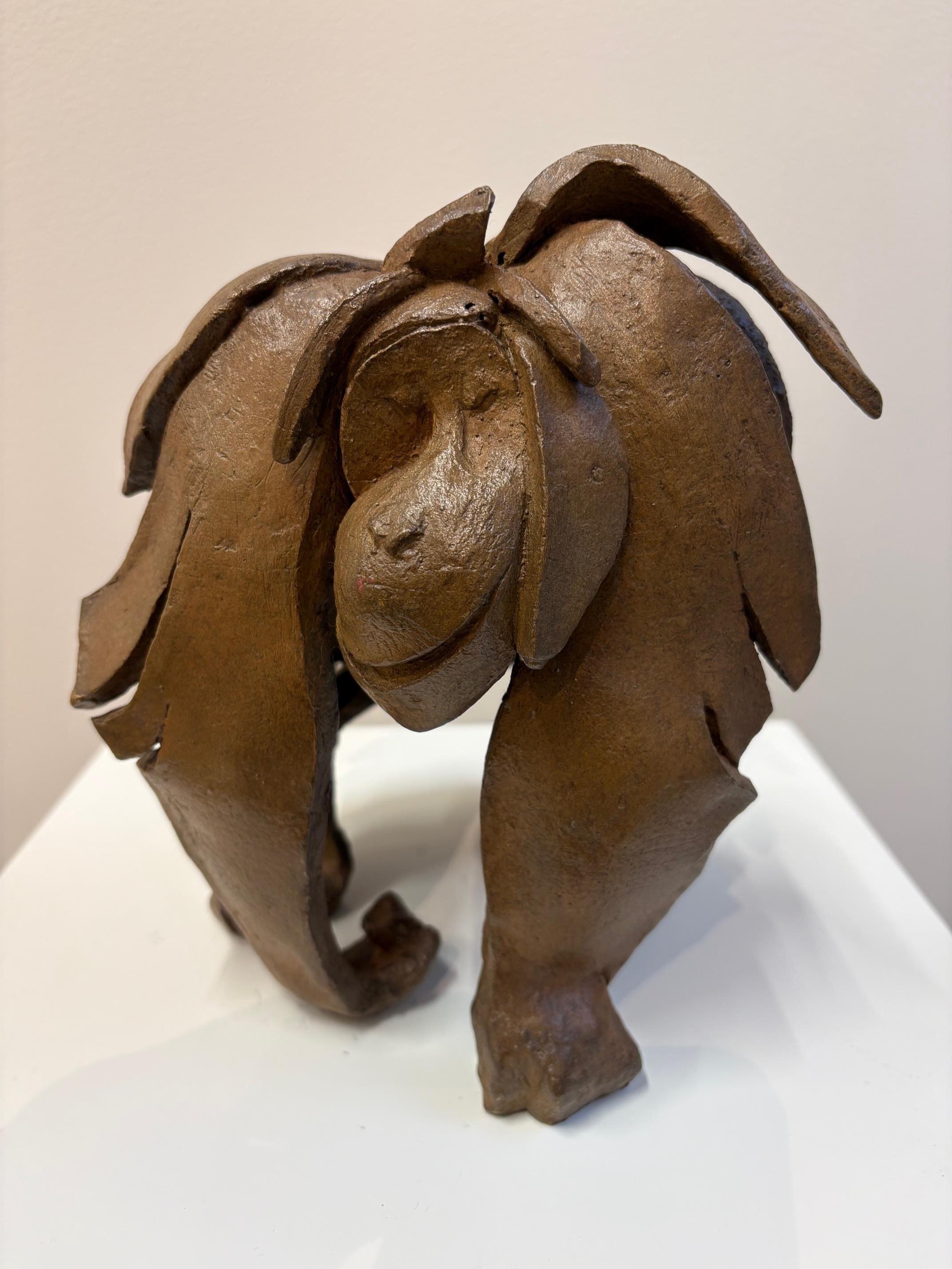 Forest Ape I - 21st Century bronze sculpture of a Orangutan