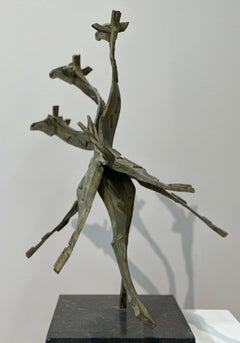 Giraffes - 21st Century Contemporary Bronze Sculpture by Antoinette Briet