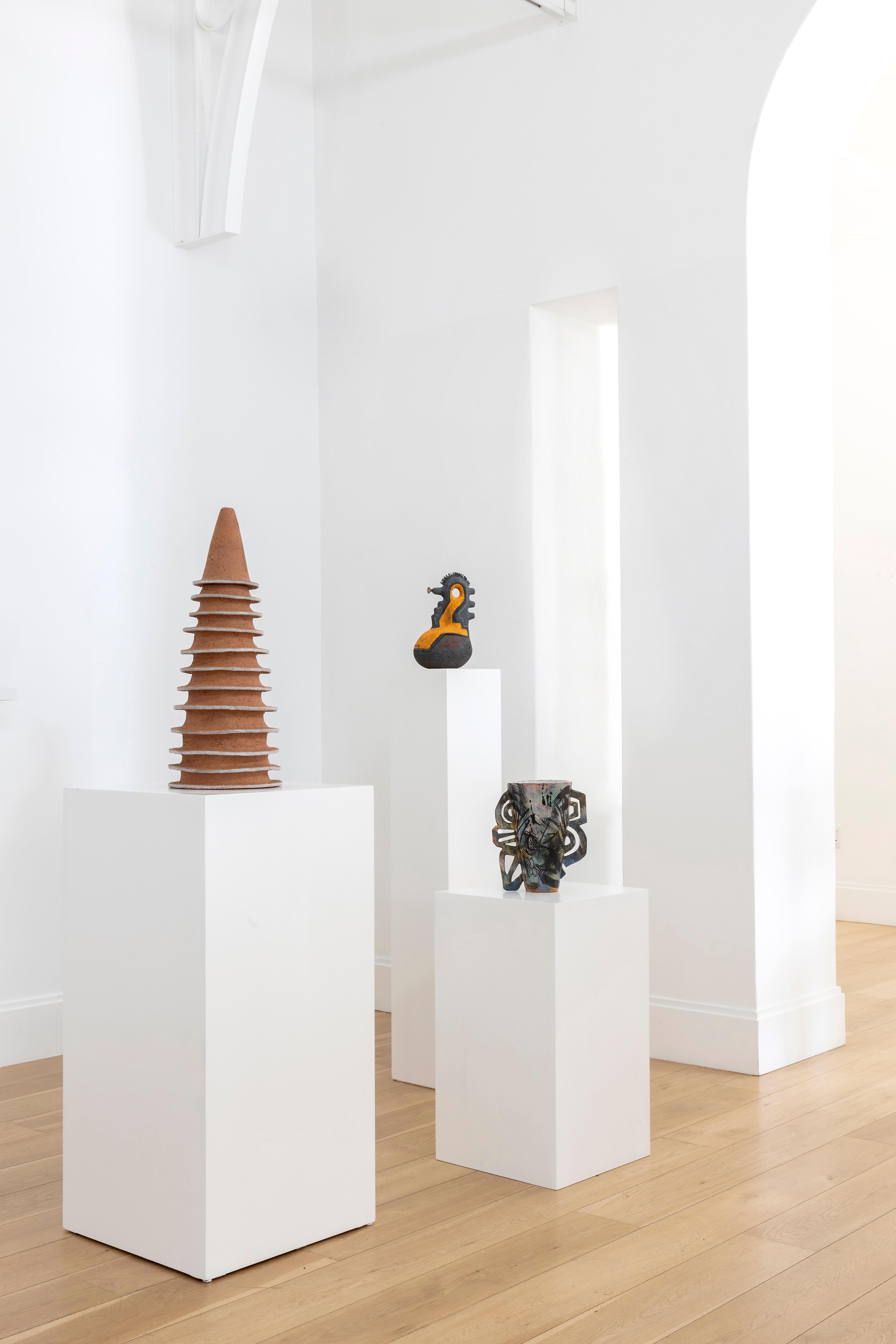 Calligraphic Vessel - Abstract Sculpture by Antoinette Du Plessis