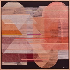 Rosaile Gossamer-original modern geometrical abstract artwork- contemporary Art