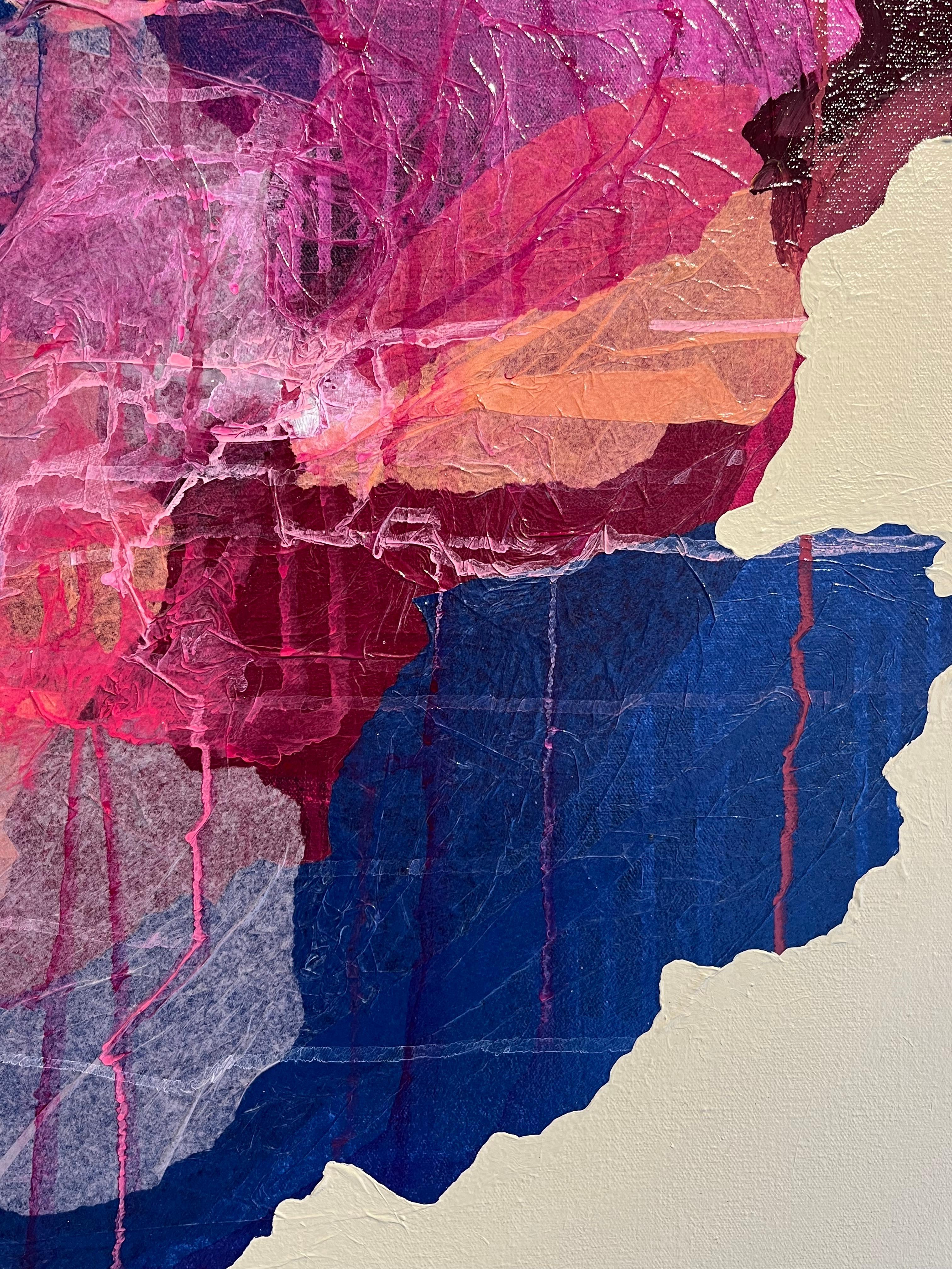 Sweet Grass - pittura ad olio floreale astratta moderna e originale - Arte contemporanea - Abstract Painting Marrone di Antoinette Ferwerda