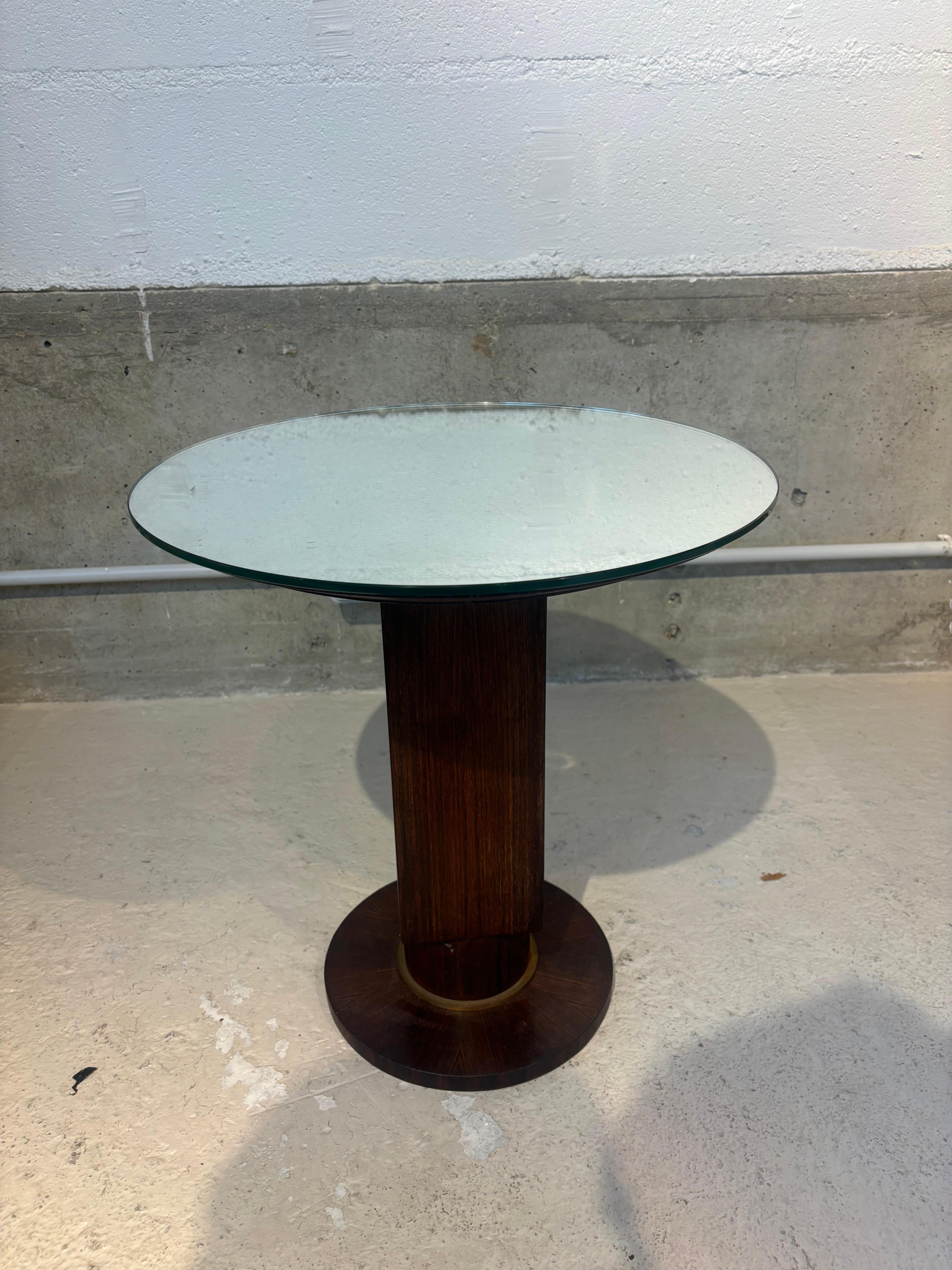 Art Deco Antoinette guéridon by Jules Leleu For Sale