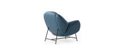 Anton Armchair by Leolux in Blue Genuine Leather