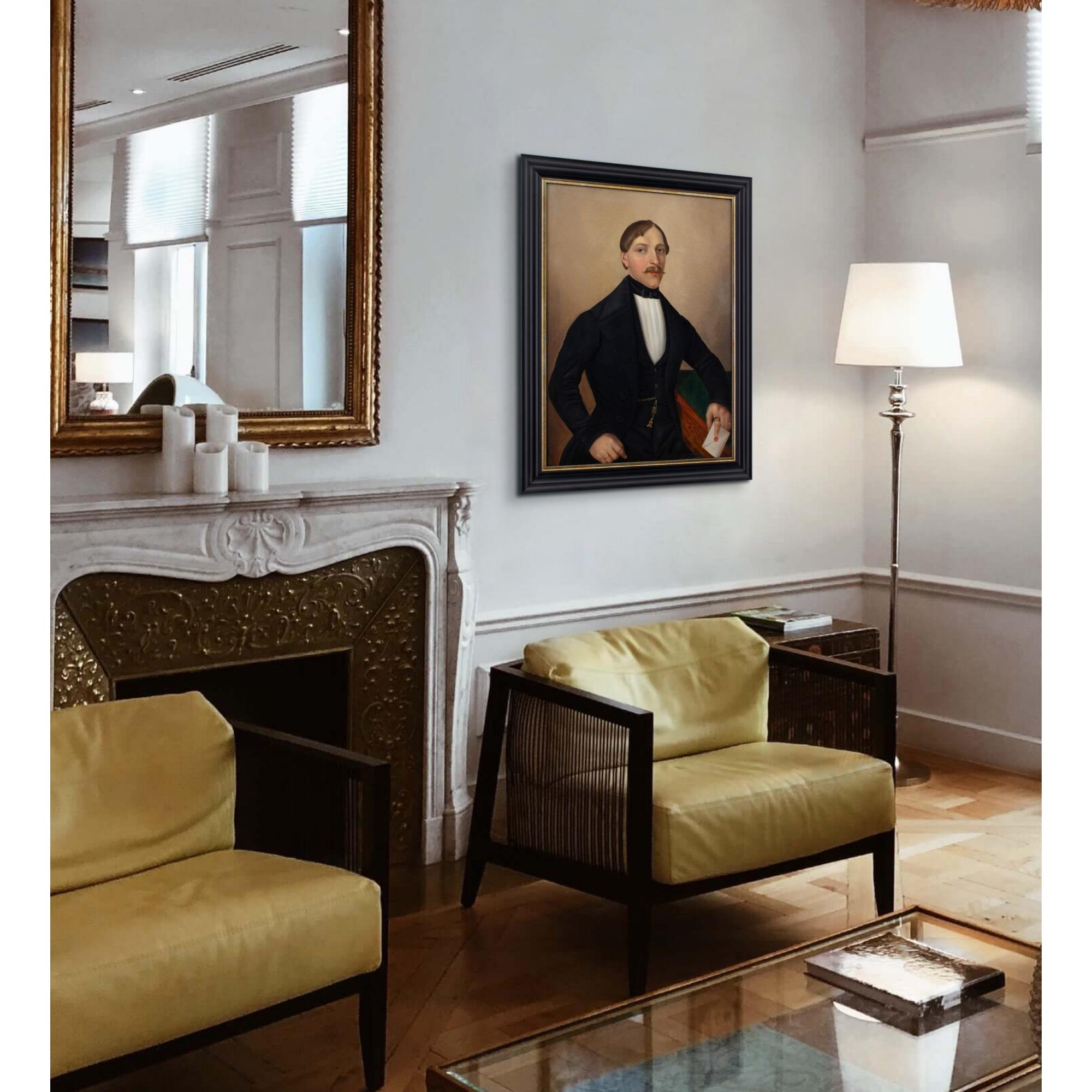 Anton Benno Zottmayr, Portrait d'un gentleman avec une lettre en vente 3