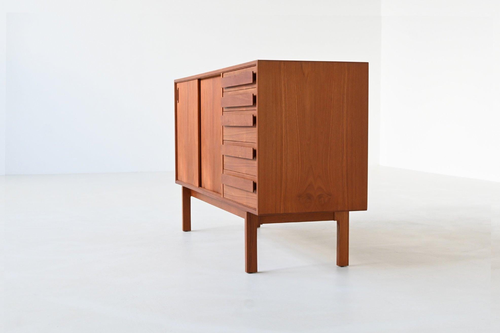 Danish Anton Borg sideboard in teak Randers Mobelfabrik Denmark 1960 For Sale