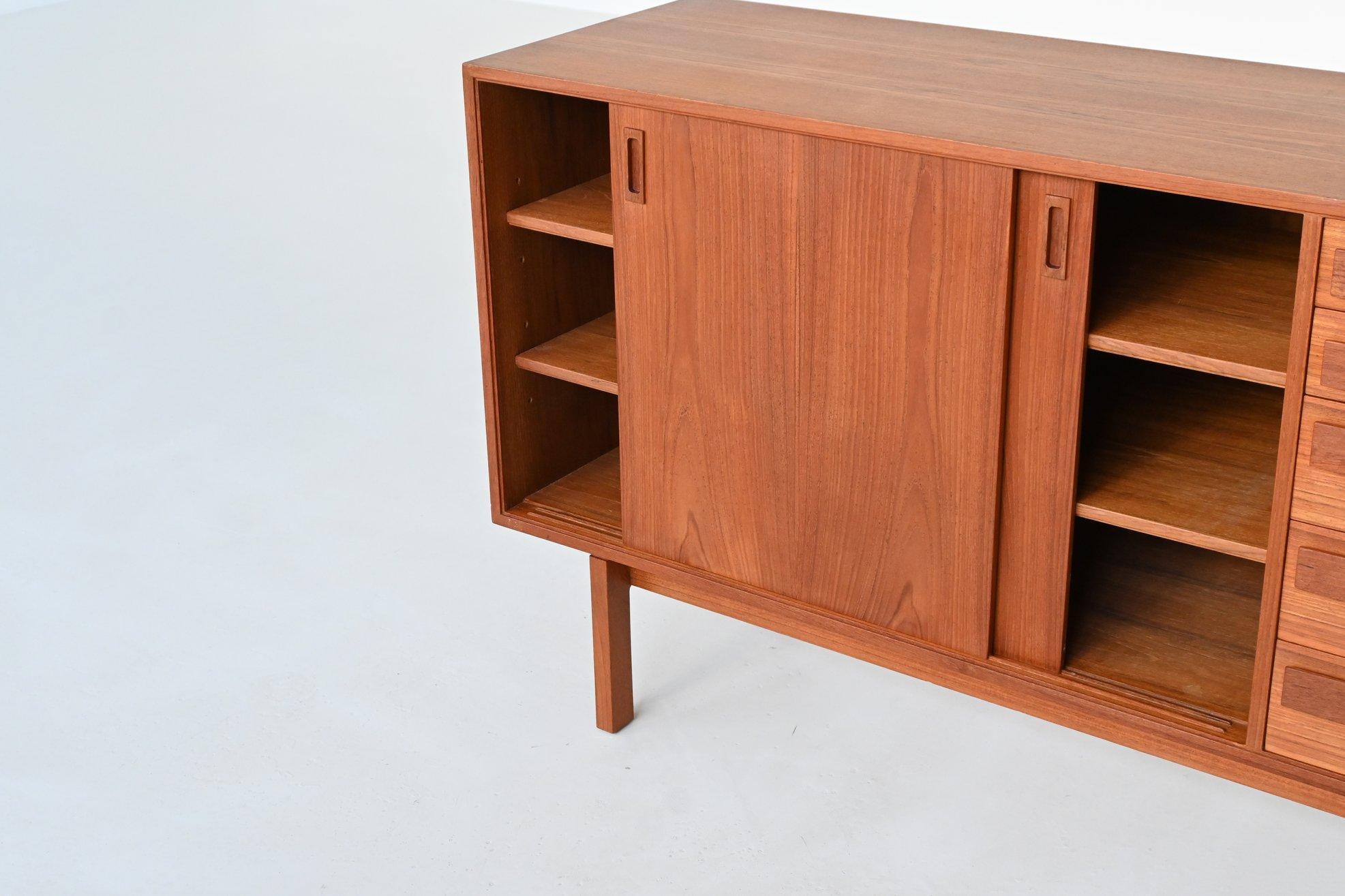 20th Century Anton Borg sideboard in teak Randers Mobelfabrik Denmark 1960 For Sale