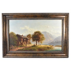 Anton Doll Mountain Village Oil Painting