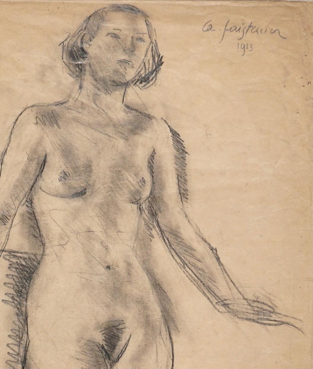 Austrian Anton Faistauer Nude, 1913