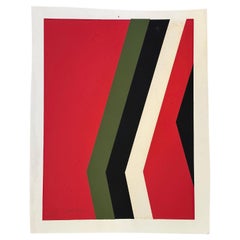 Anton Fontescu "Volumen" Geometrische Abstraktion Serigrafie, signiert und nummeriert