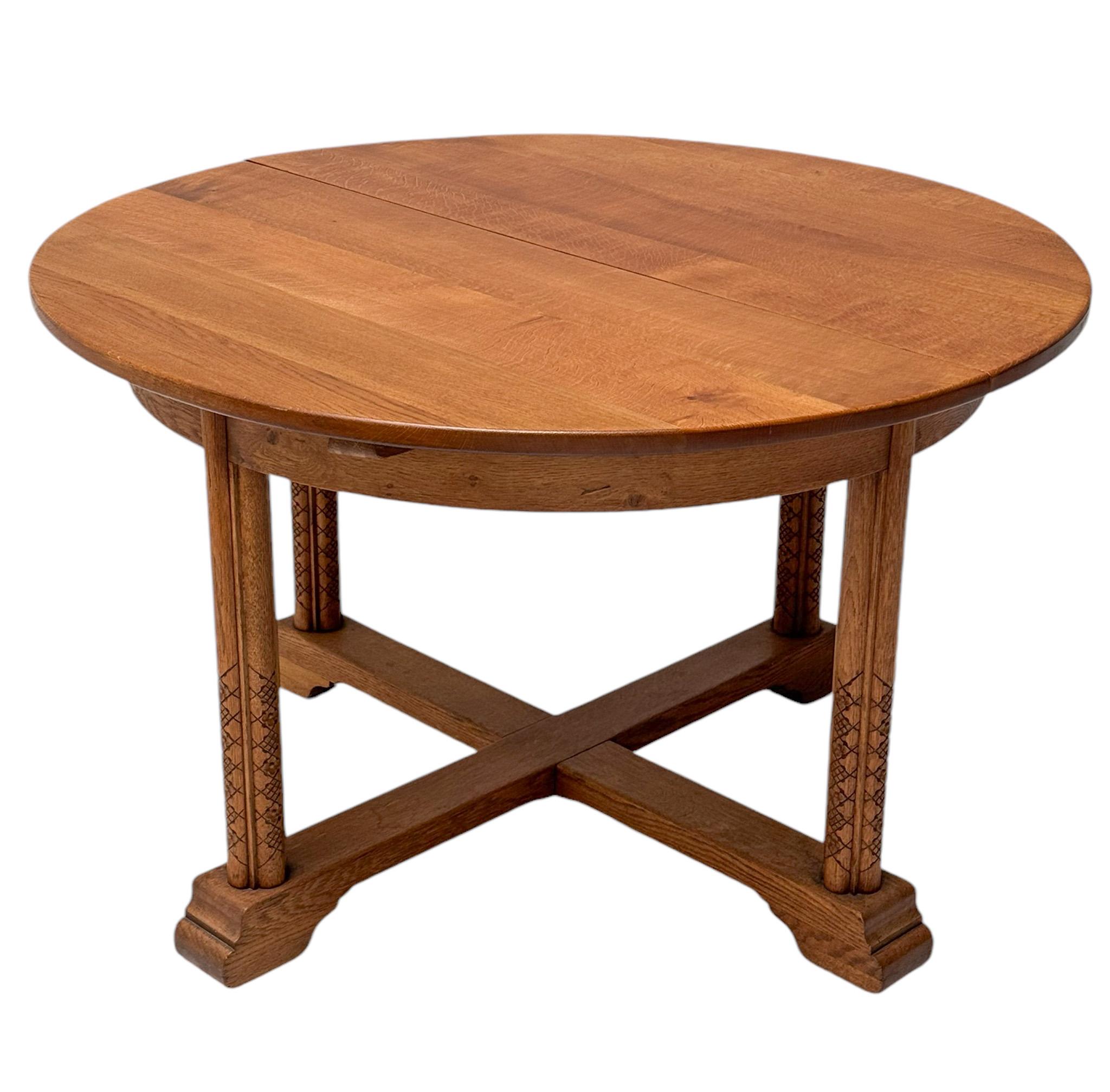 Dutch Anton Fortuin Rustic Brutalist Dining Room Table, 1944 For Sale
