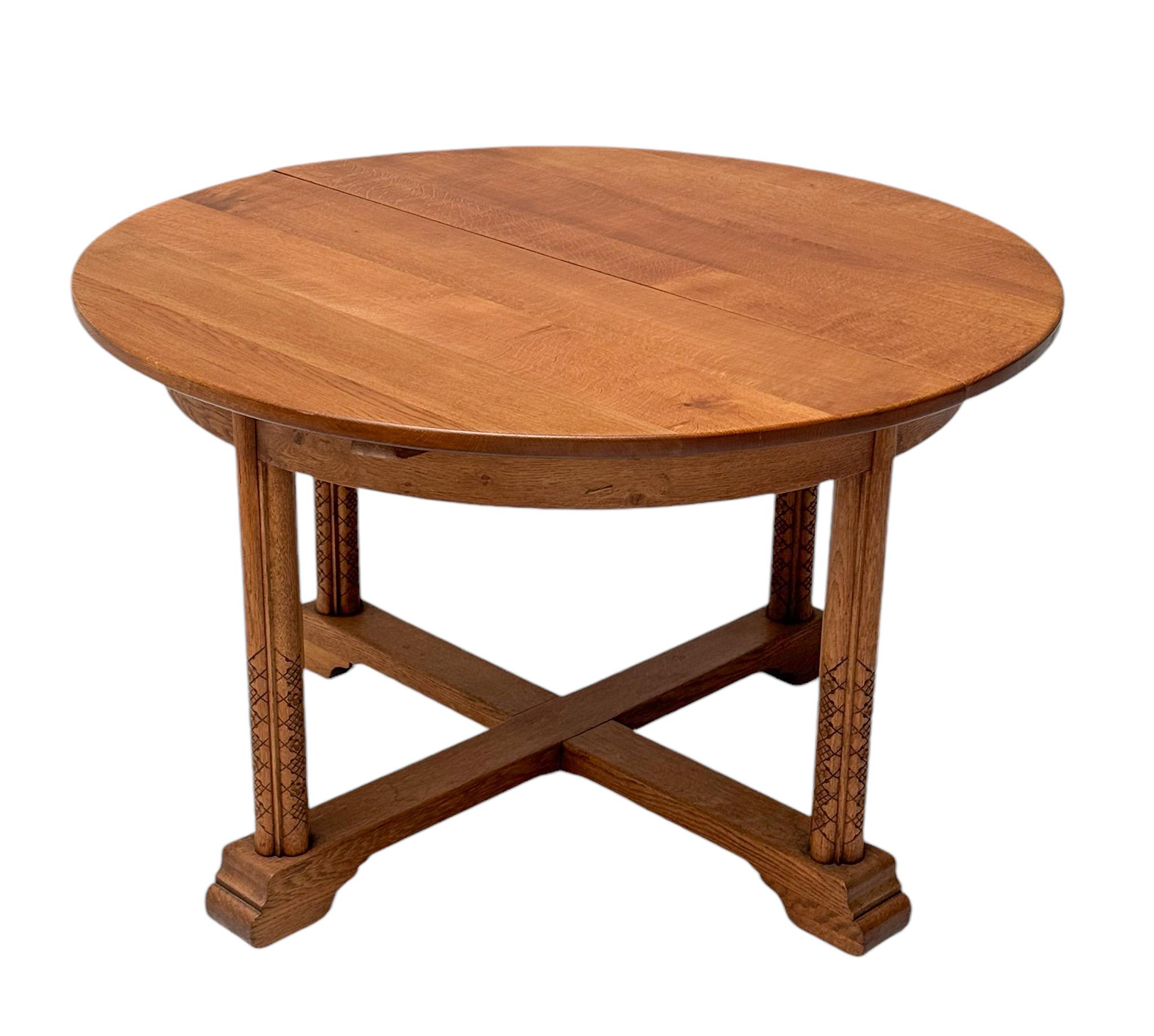 Mid-20th Century Anton Fortuin Rustic Brutalist Dining Room Table, 1944 For Sale