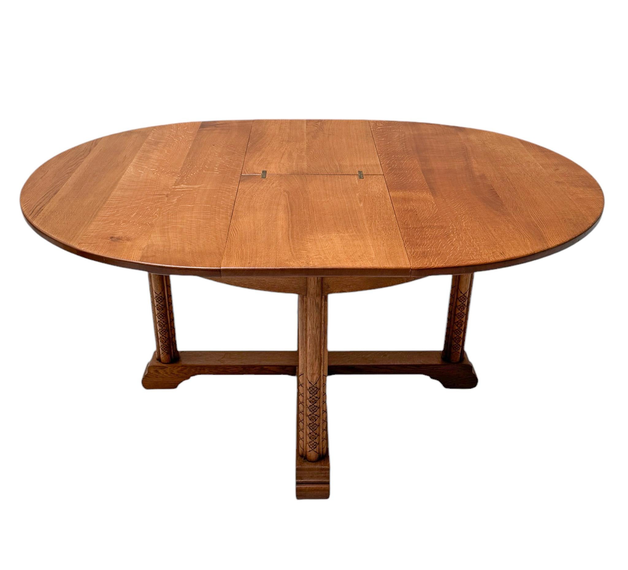 Anton Fortuin Rustic Brutalist Dining Room Table, 1944 For Sale 1