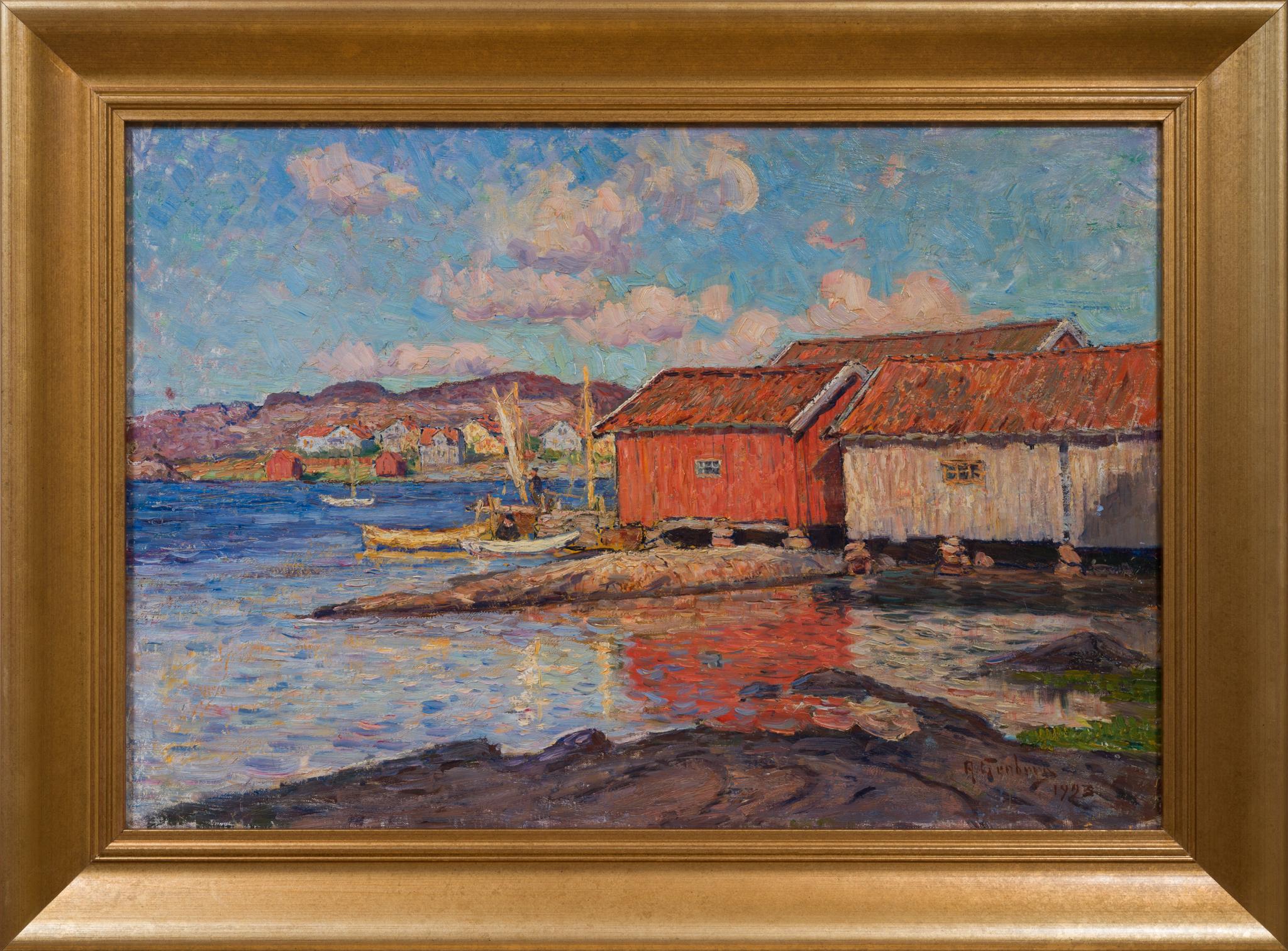 Coastal Scene from the Swedish West Coast (1923) For Sale 2