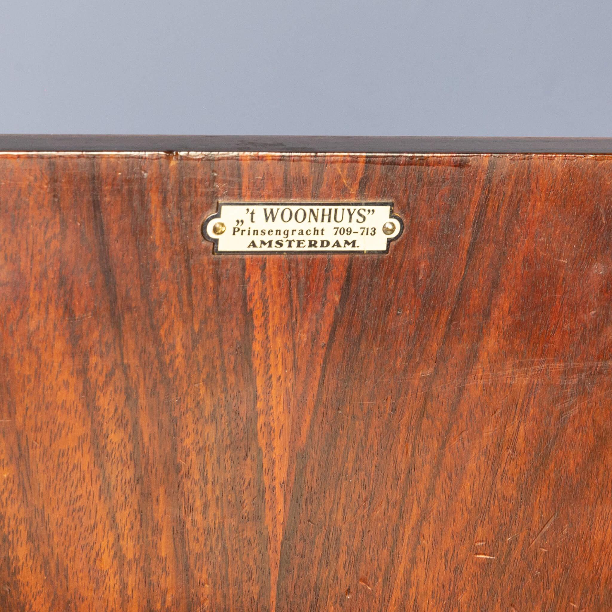 Anton Hamaker Art Deco Writing Desk from the Amsterdam School for ‘t Woonhuys For Sale 4