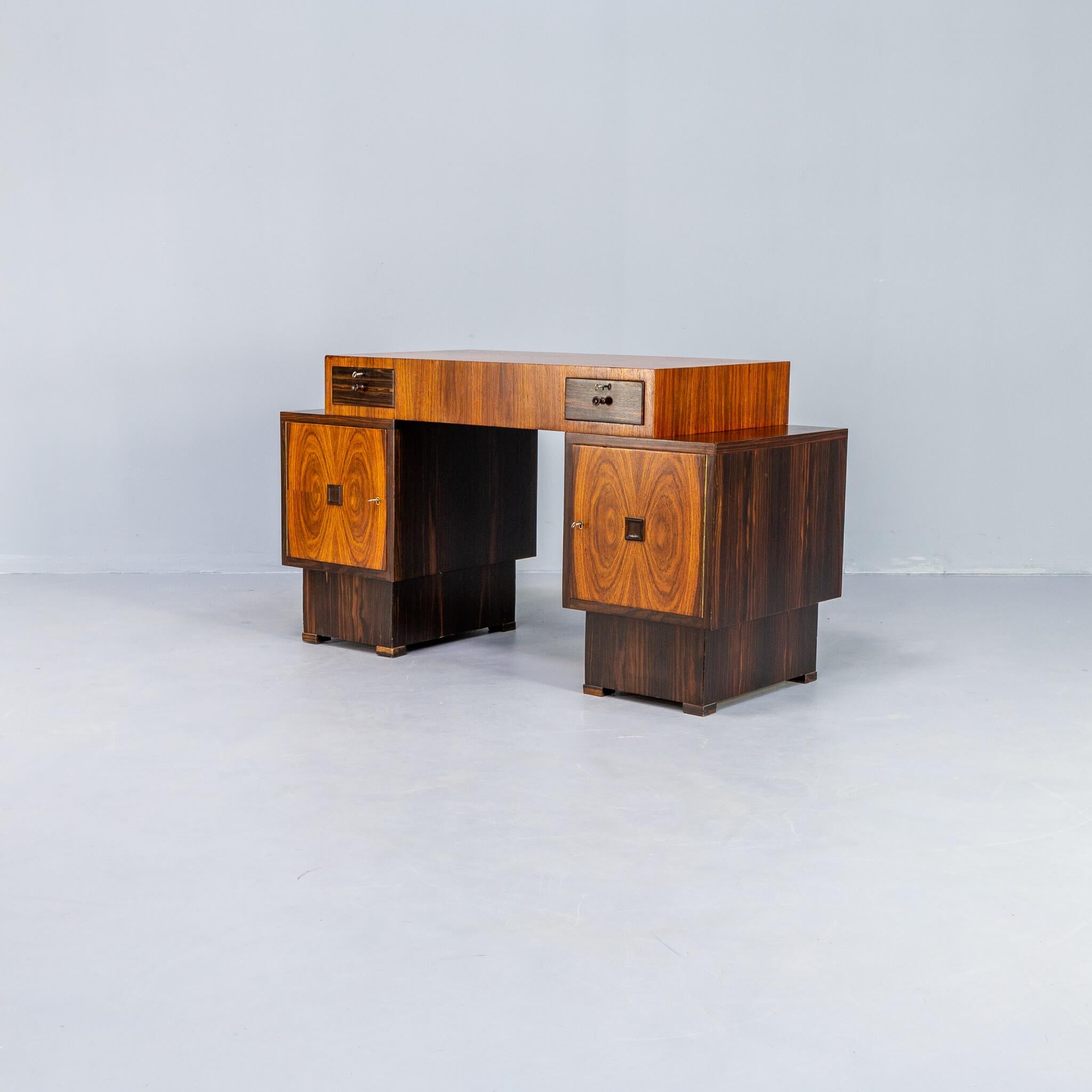 Mid-20th Century Anton Hamaker Art Deco Writing Desk from the Amsterdam School for ‘t Woonhuys For Sale