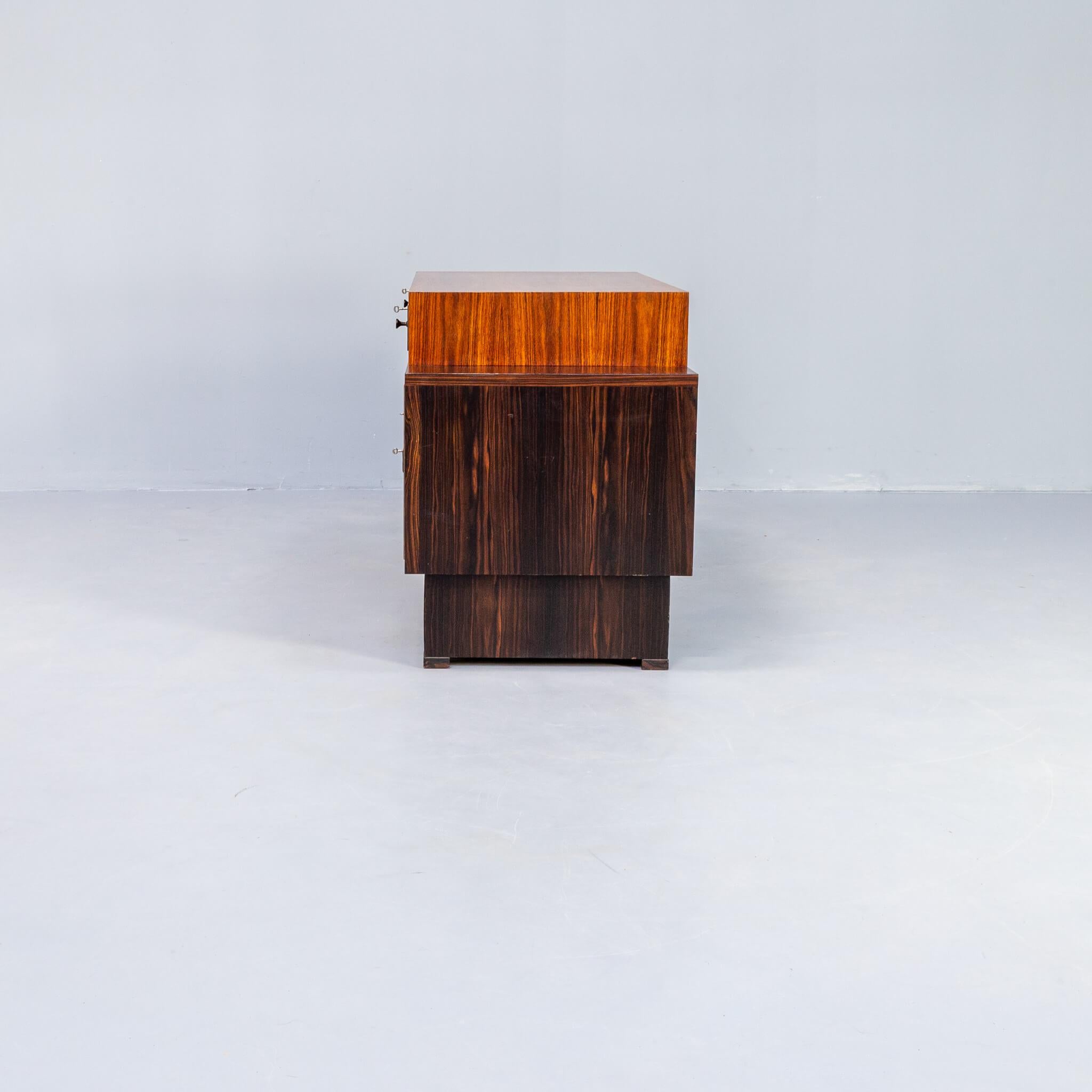 Teak Anton Hamaker Art Deco Writing Desk from the Amsterdam School for ‘t Woonhuys For Sale