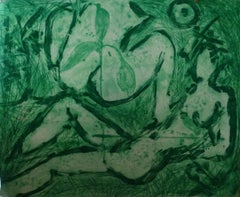 Untitled (Green), Contemporary Art, Neo-Expressionism, 20th Century