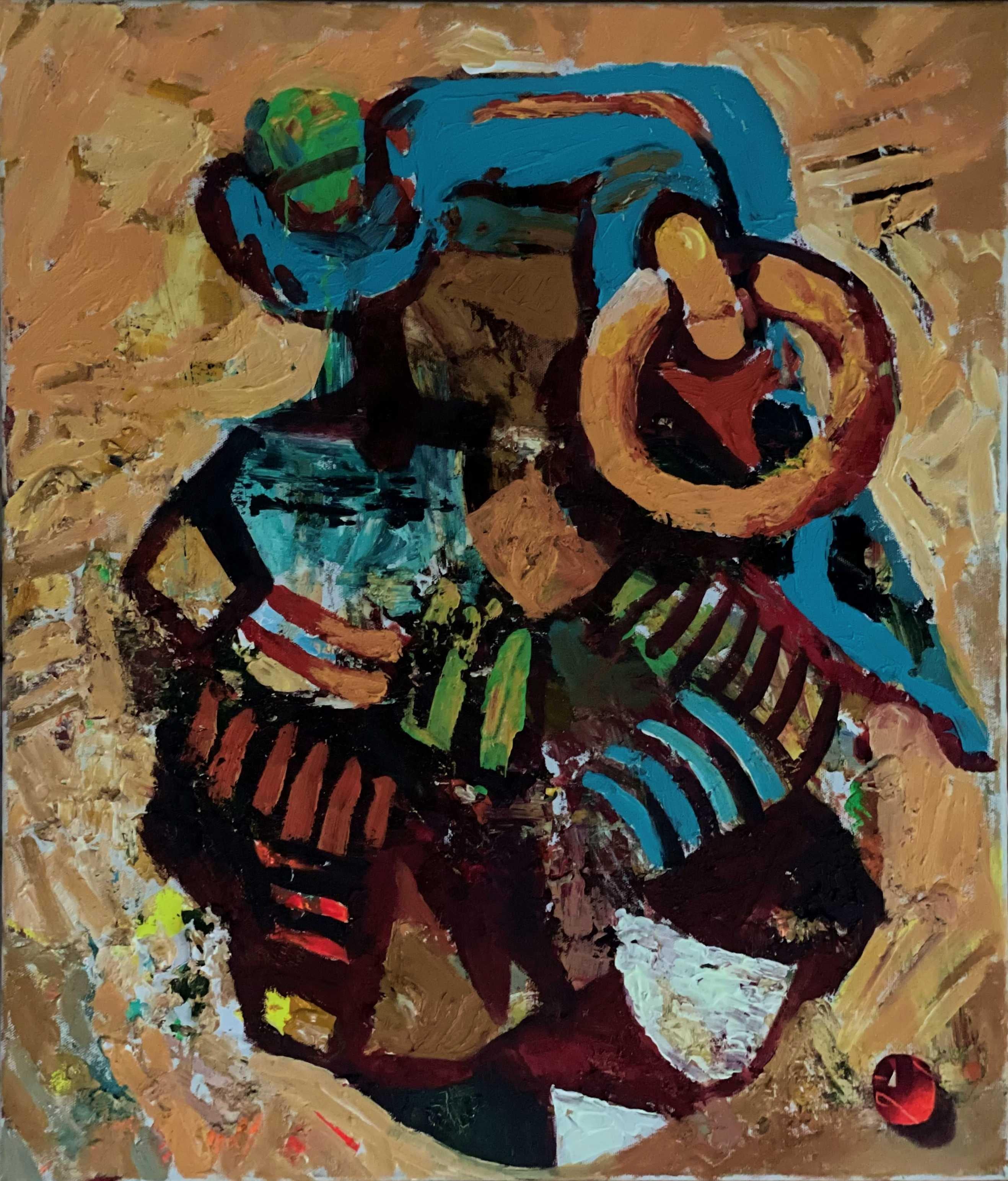 Anton Kandinsky Still-Life Painting - Cubistic Grenade
