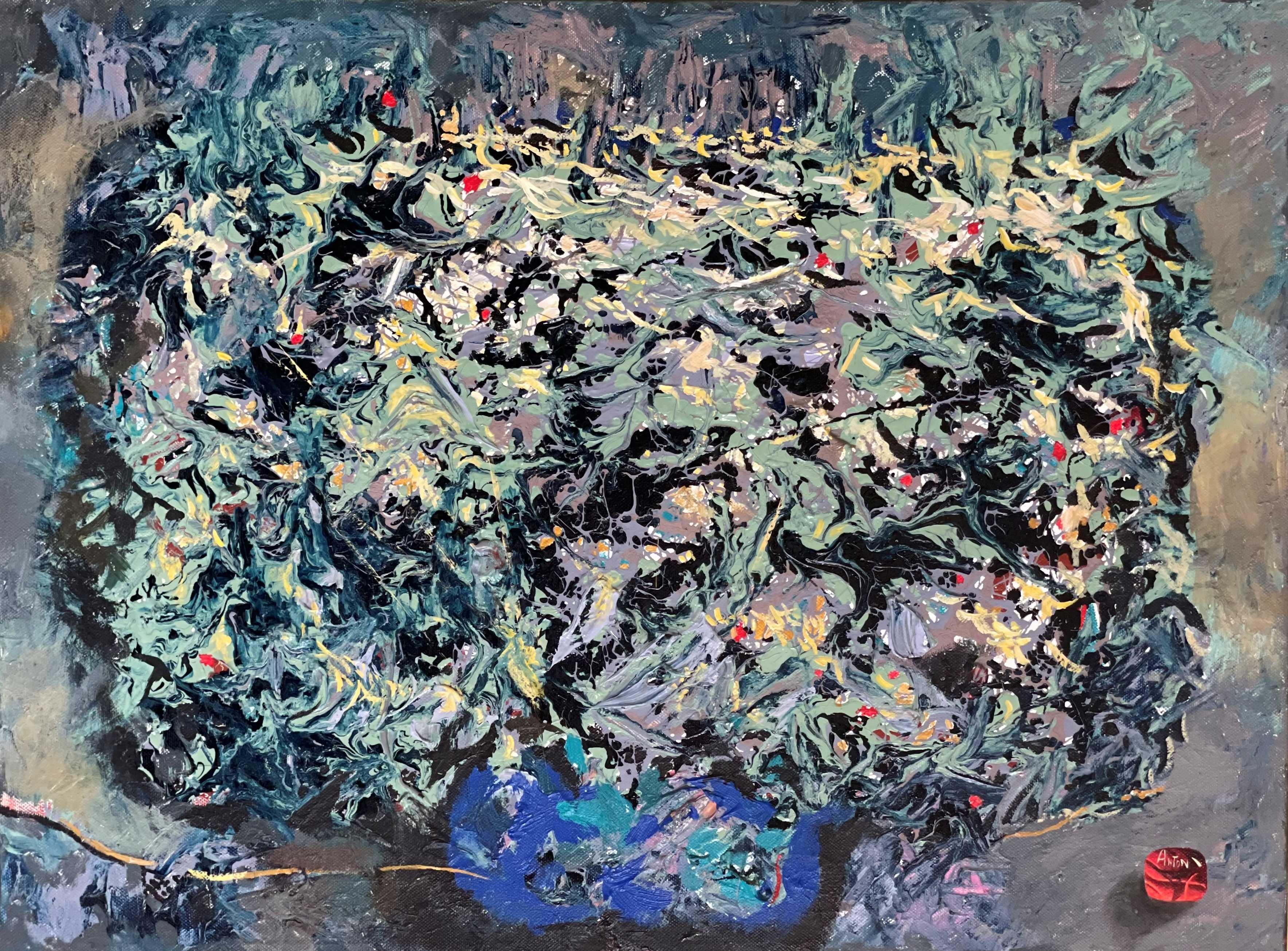 Anton Kandinsky Still-Life Painting - Hommage to Mark Rothko