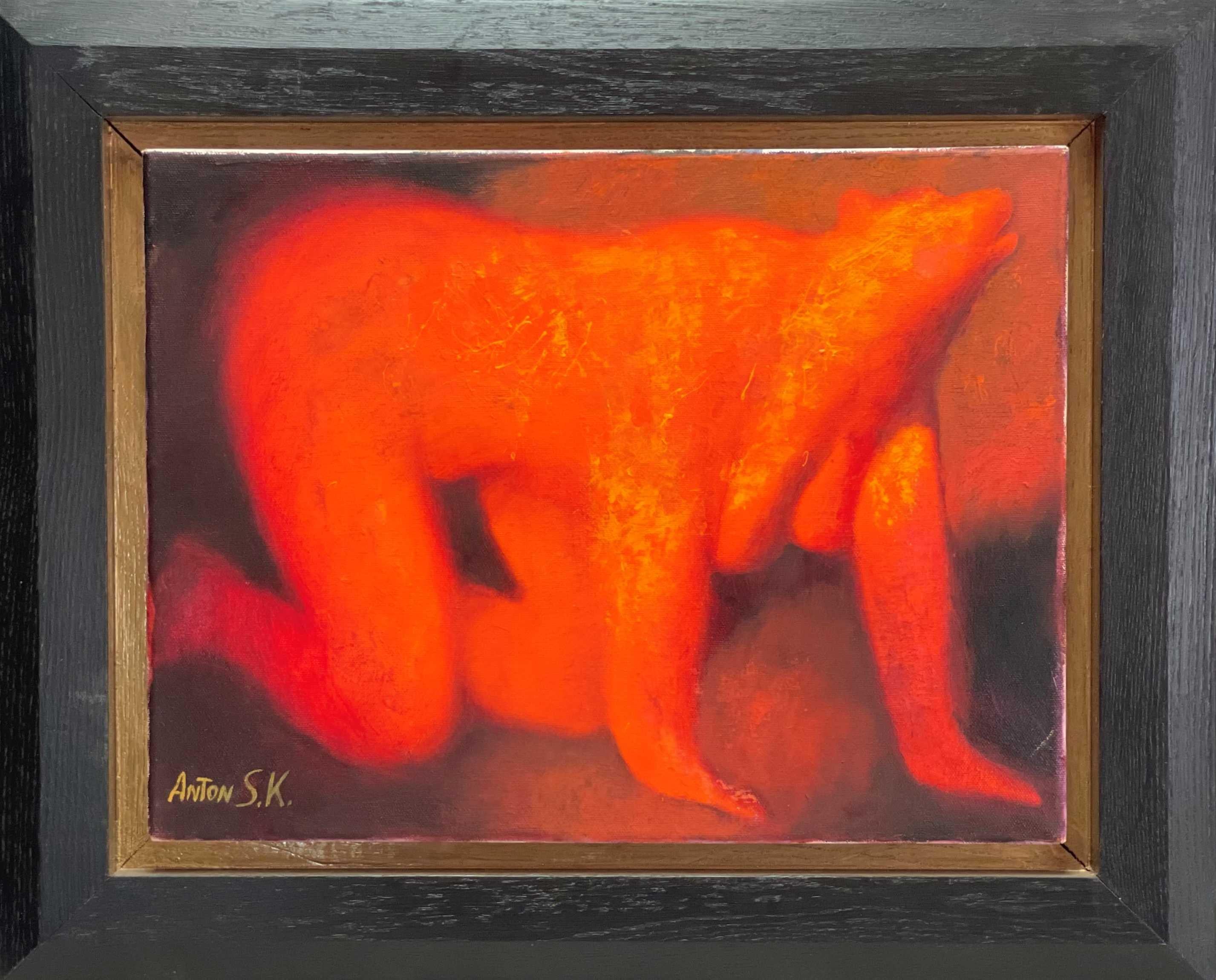 Anton Kandinsky Figurative Painting - Ursus red