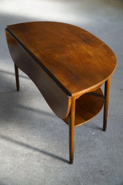 Anton Kildeberg, Classic Coffee Table in Walnut & Brass, Danish Modern, 1960s