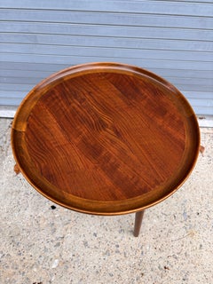 Anton Kildeberg Danish Round Teak Side Table