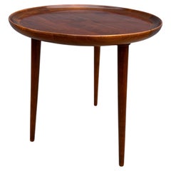 Anton Kildeberg Danish Round Teak Side Table