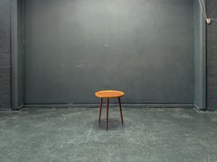 Anton Kildeberg Round Teak Sidetable